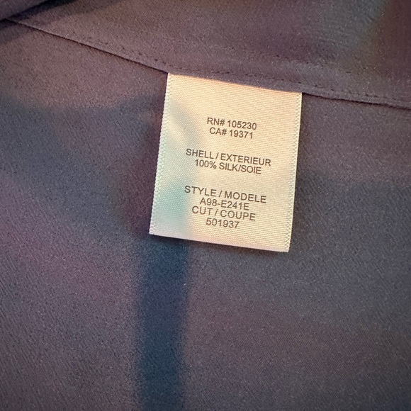 Equipment Sheer Sleeveless Blouse in Periwinkle - Picture 3 of 3